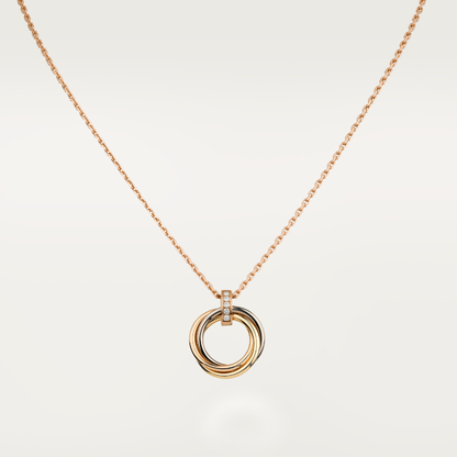 [Clover]TRINITY NECKLACE GOLD  DIAMONDS
