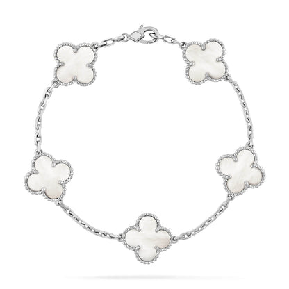 [Clover]CLOVER SILVER MOP 5 MOTIF BRACELET