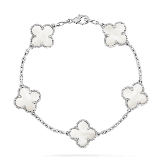 [Clover]CLOVER SILVER MOP 5 MOTIF BRACELET