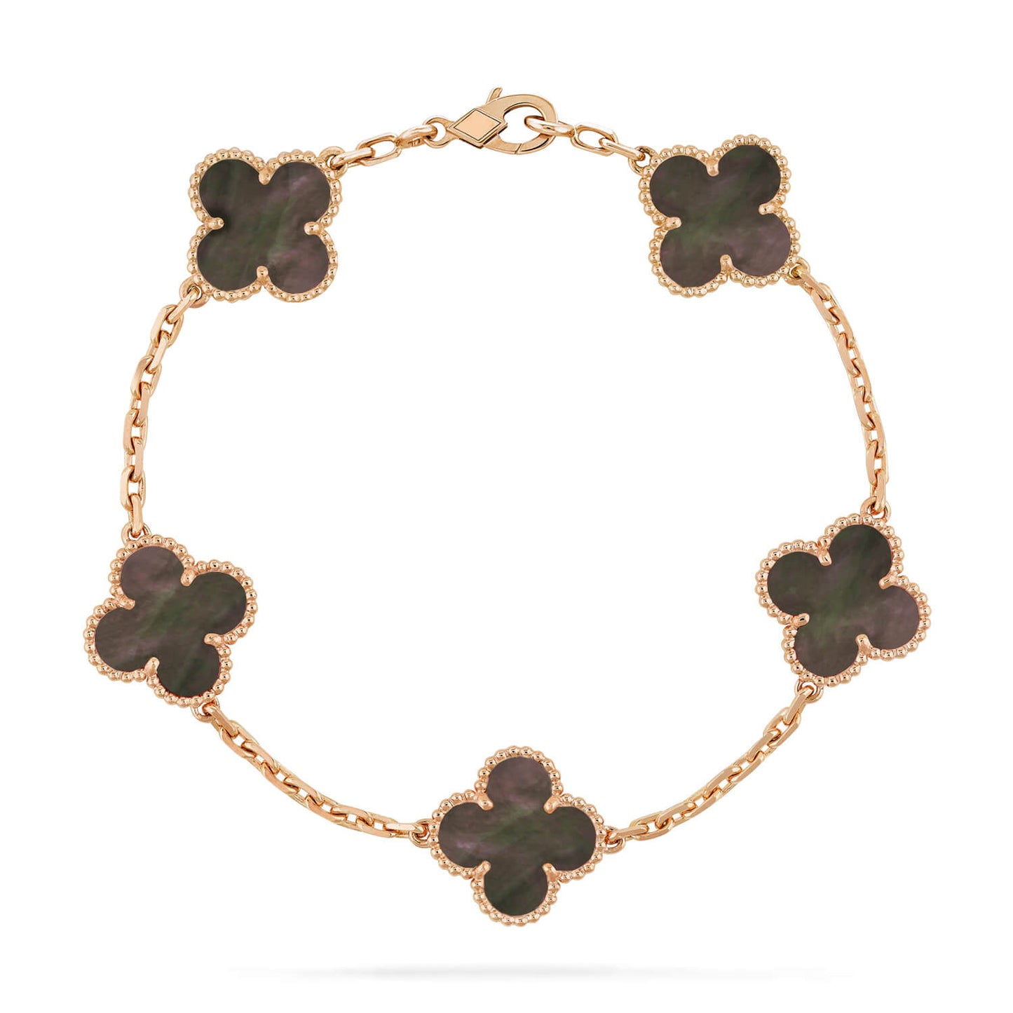 [Clover]CLOVER 5 MOTIF GRAY MOP  BRACELET