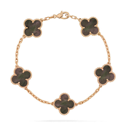 [Clover]CLOVER 5 MOTIF GRAY MOP  BRACELET