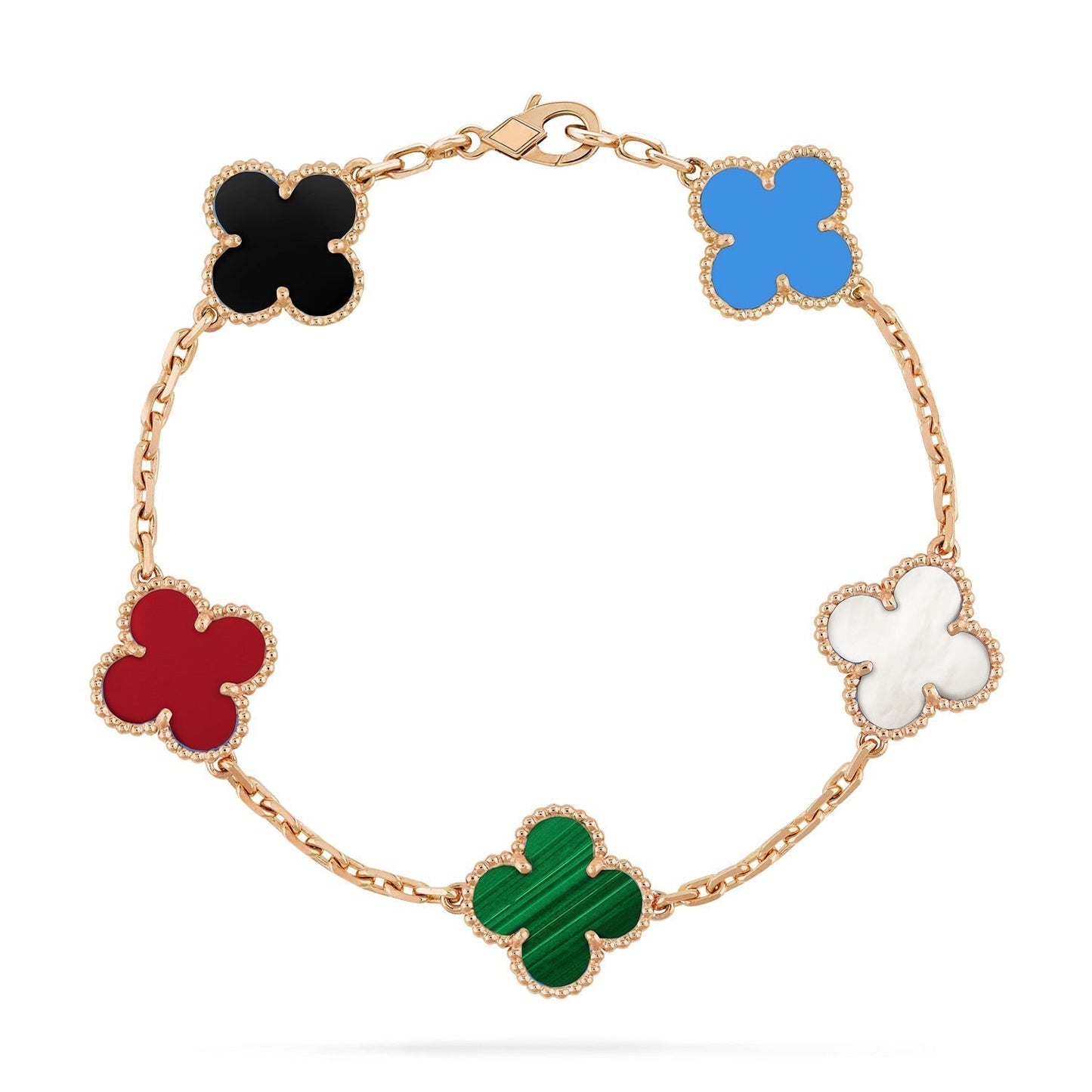 [Clover]CLOVER 5 MOTIFS MULTICOLOR  BRACELET