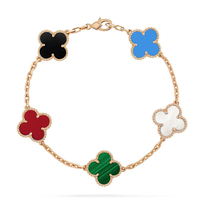 [Clover]CLOVER 5 MOTIFS MULTICOLOR  BRACELET