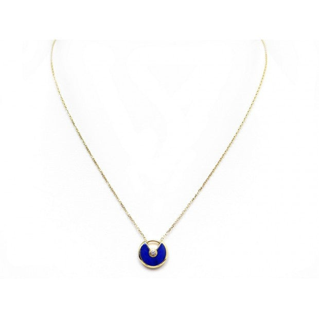 [Clover]AMULETTE ROSE GOLD AGATE NECKLACE