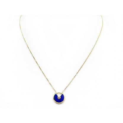 [Clover]AMULETTE ROSE GOLD AGATE NECKLACE