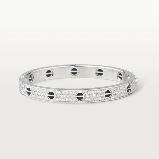 [Clover]LOVE BRACELET 6.1MM DIAMOND-PAVED CERAMIC