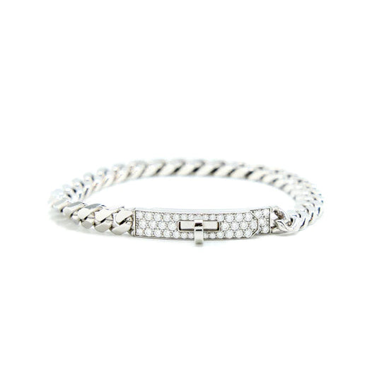 [Clover]KELLY CHAIN SILVER DIAMOND BRACELET