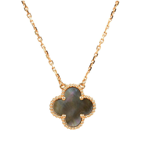 [Clover]CLOVER 15MM  GRAY MOTHER OF PEARL NECKLACE