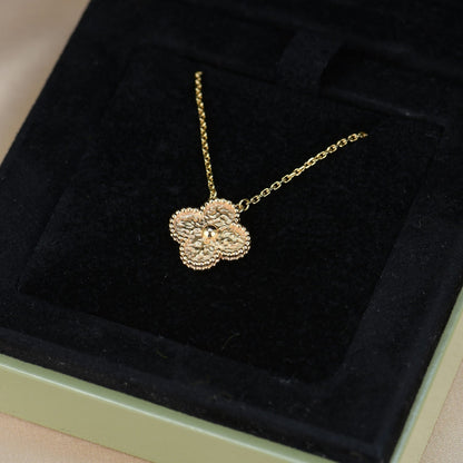 [Clover]CLOVER 15MM  BRONZING NECKLACE