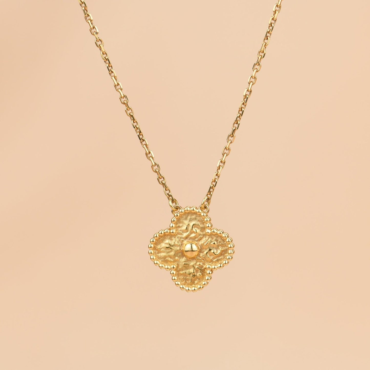 [Clover]CLOVER 15MM  BRONZING NECKLACE