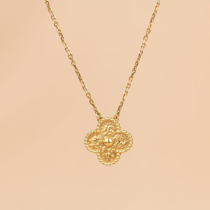 [Clover]CLOVER 15MM  BRONZING NECKLACE