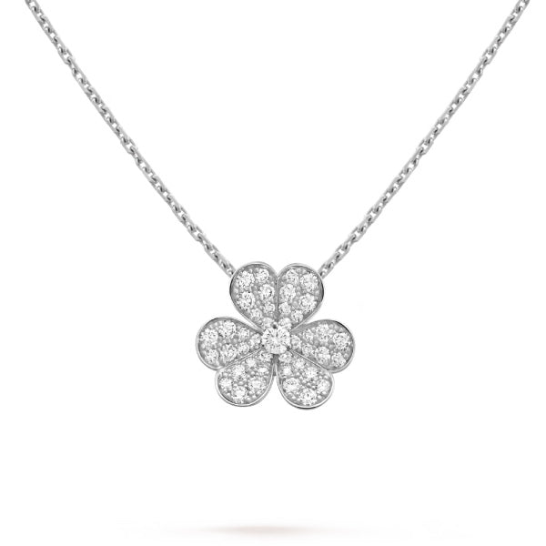 [Clover]CLOVER DIAMOND NECKLACE SILVER