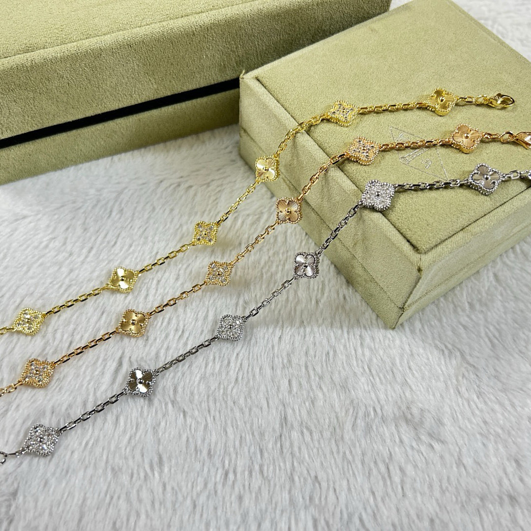 [Clover]CLOVER 6 MOTIF DIAMOND LASER BRACELET