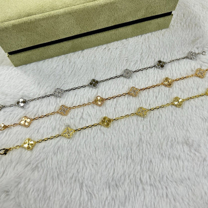 [Clover]CLOVER 6 MOTIF DIAMOND LASER BRACELET