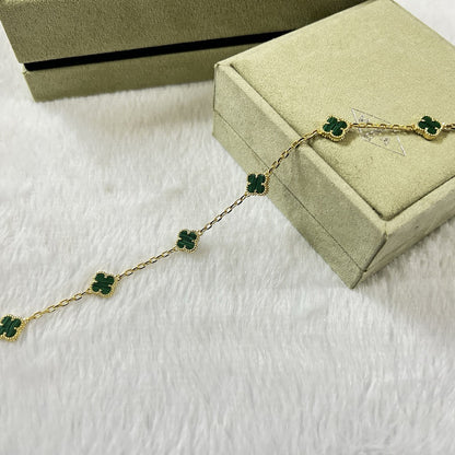 [Clover]CLOVER 6 MOTIF MALACHITE BRACELET