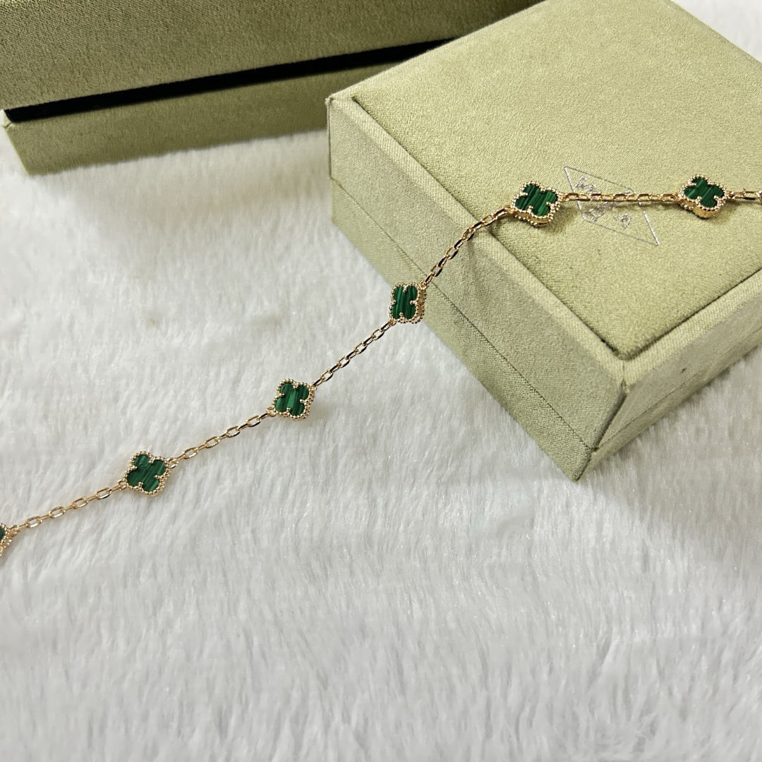 [Clover]CLOVER 6 MOTIF MALACHITE BRACELET