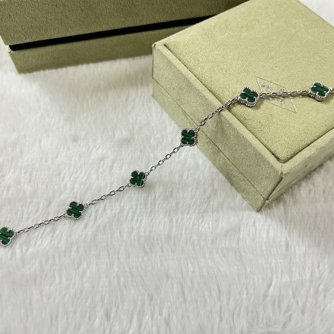 [Clover]CLOVER 6 MOTIF MALACHITE BRACELET
