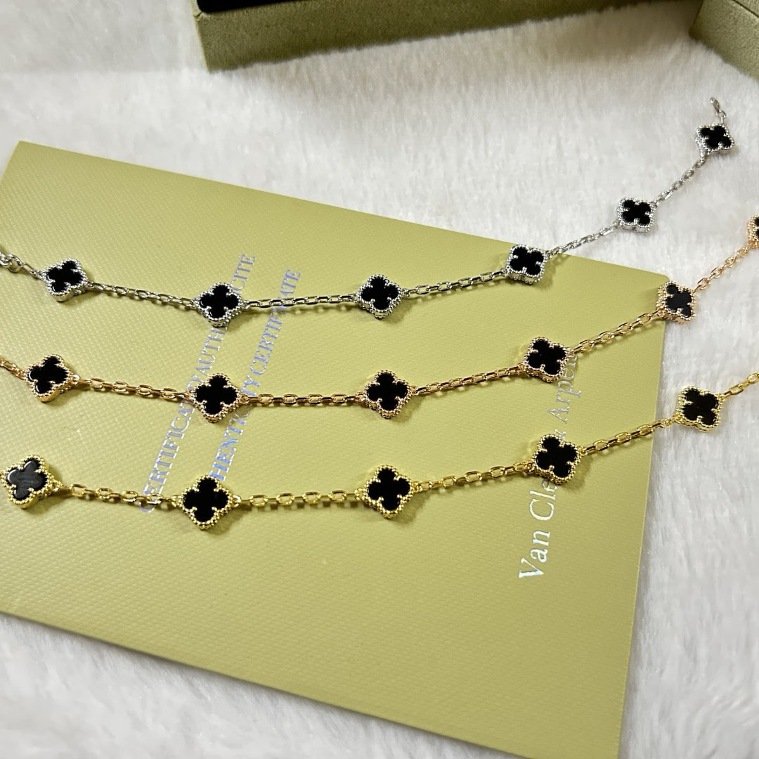 [Clover]CLOVER 6 MOTIF  ONYXS BRACELET