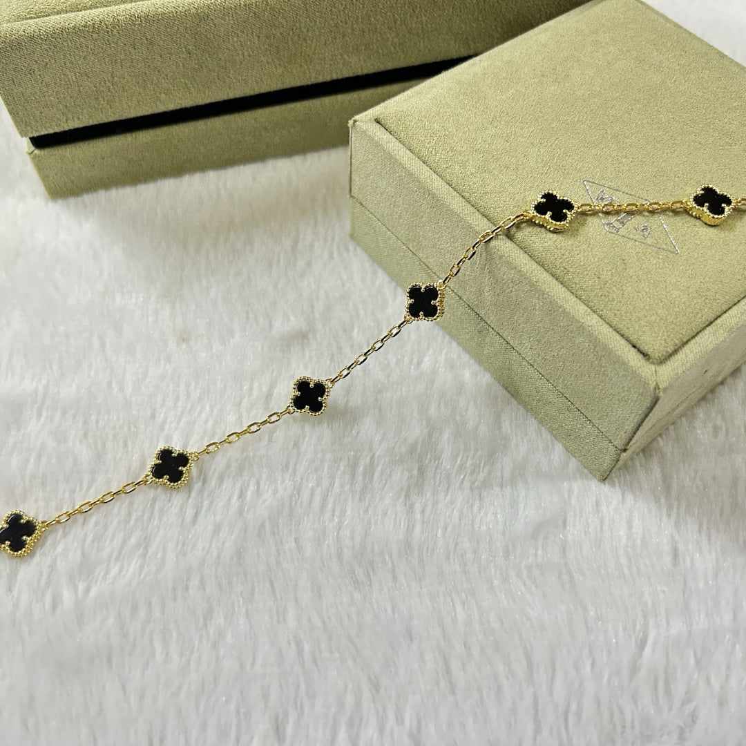 [Clover]CLOVER 6 MOTIF  ONYXS BRACELET