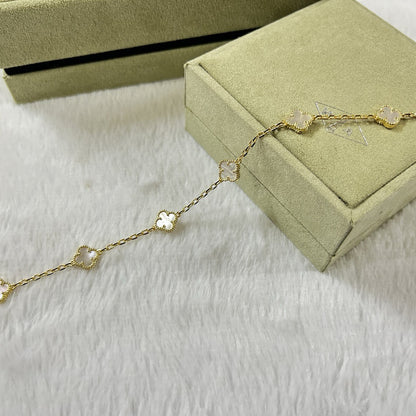 [Clover]CLOVER 6 MOTIF WHITE MOP BRACELET