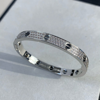 [Clover]LOVE BRACELET 6.1MM DIAMOND-PAVED CERAMIC