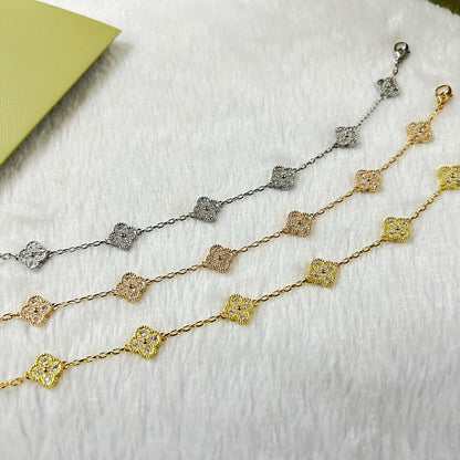 [Clover]CLOVER 6 MOTIF DIAMOND BRACELET