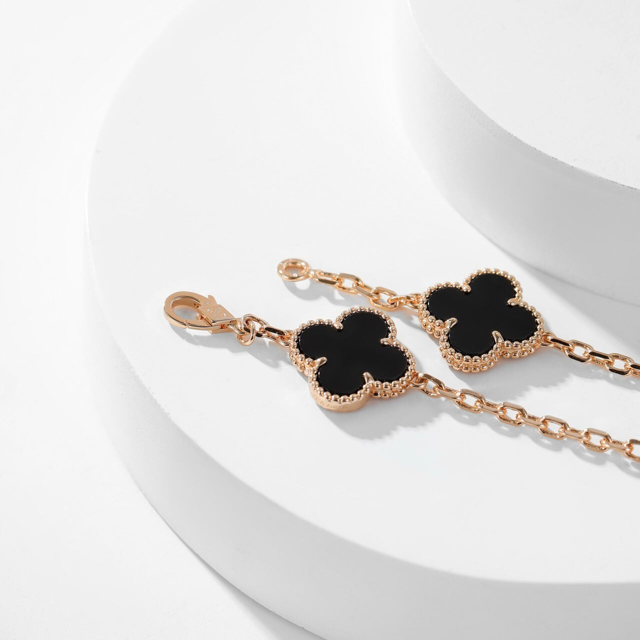 [Clover]CLOVER 10 MOTIFS ONYX NECKLACE