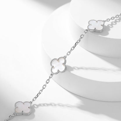 [Clover]CLOVER 10 MOTIFS WHITE MOTHER OF PEARL NECKLACE