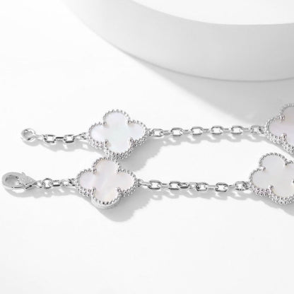[Clover]CLOVER 10 MOTIFS WHITE MOTHER OF PEARL NECKLACE