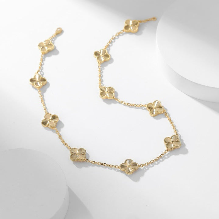 [Clover]CLOVER 10 MOTIFS LASER NECKLACE