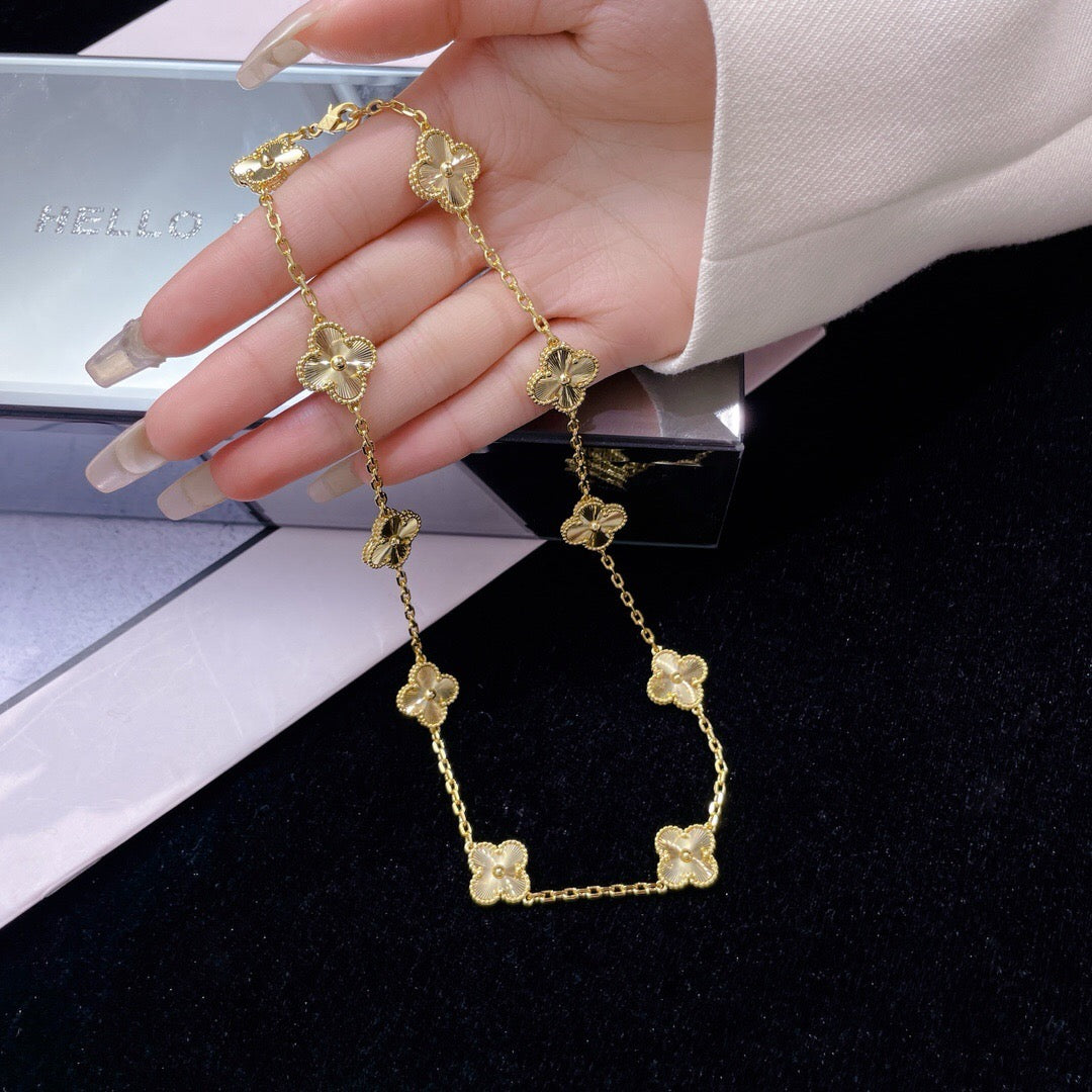 [Clover]CLOVER 10 MOTIFS LASER NECKLACE