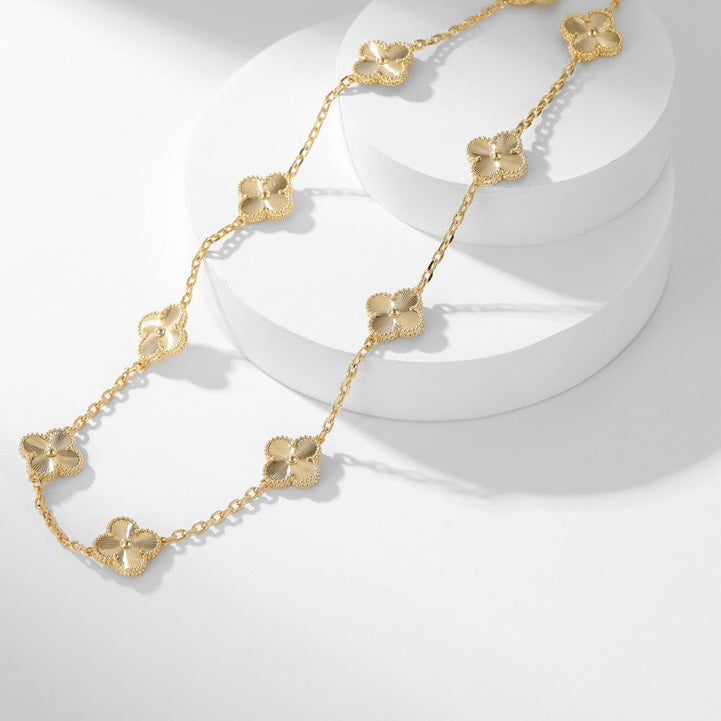 [Clover]CLOVER 10 MOTIFS LASER NECKLACE