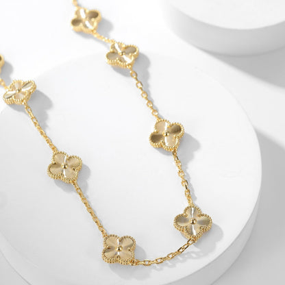 [Clover]CLOVER 10 MOTIFS LASER NECKLACE
