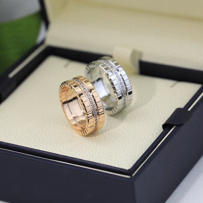 [Clover]ICE CUBE RING WITH DIAMONDS