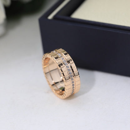 [Clover]ICE CUBE RING WITH DIAMONDS
