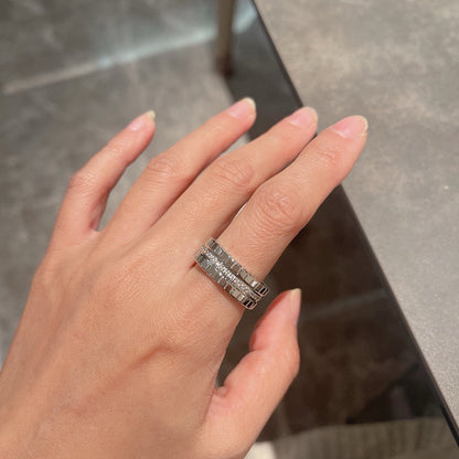 [Clover]ICE CUBE RING WITH DIAMONDS