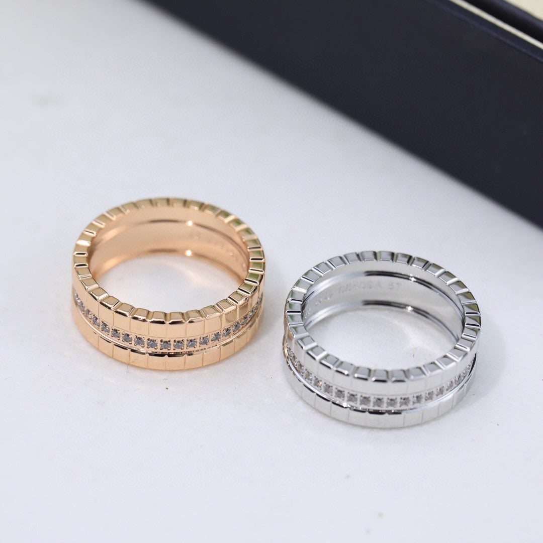 [Clover]ICE CUBE RING WITH DIAMONDS