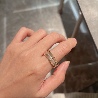 [Clover]ICE CUBE RING WITH DIAMONDS