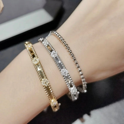 [Clover]CLOVER BRACELET 4MM DIAMONDS