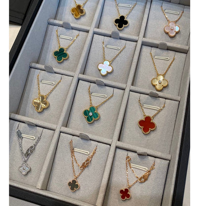 [Clover]CLOVER 15MM DIAMOND SINGLE FLOWER NECKLACE