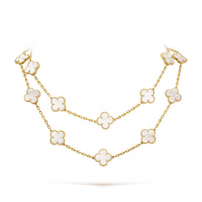 [Clover]CLOVER 20 MOTIFS WHITE MOP NECKLACE