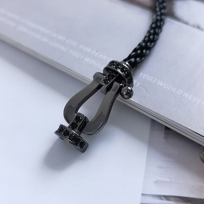 [Clover]FORCE LARGE SERIES HORSESHOE BLACK SAMURAI BRACELET