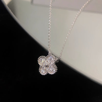 [Clover]CLOVER 15MM DIAMOND SINGLE FLOWER NECKLACE