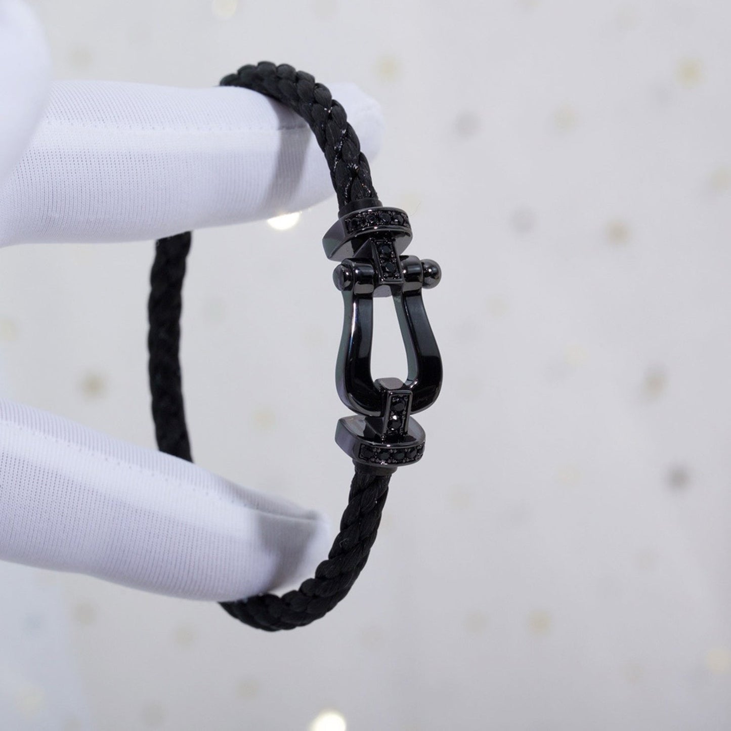[Clover]FORCE LARGE SERIES HORSESHOE BLACK SAMURAI BRACELET