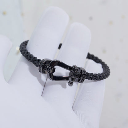 [Clover]FORCE LARGE SERIES HORSESHOE BLACK SAMURAI BRACELET