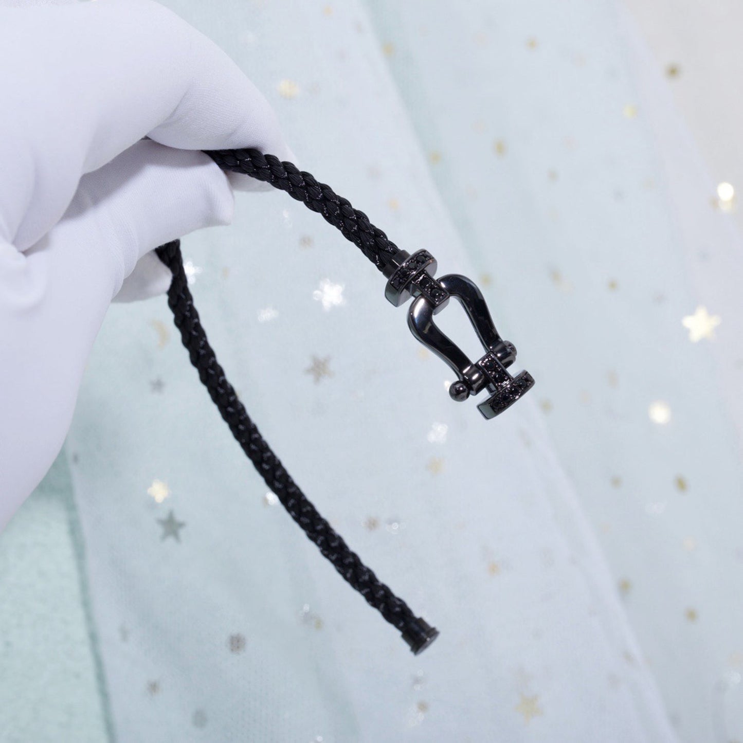 [Clover]FORCE LARGE SERIES HORSESHOE BLACK SAMURAI BRACELET