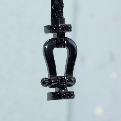 [Clover]FORCE LARGE SERIES HORSESHOE BLACK SAMURAI BRACELET