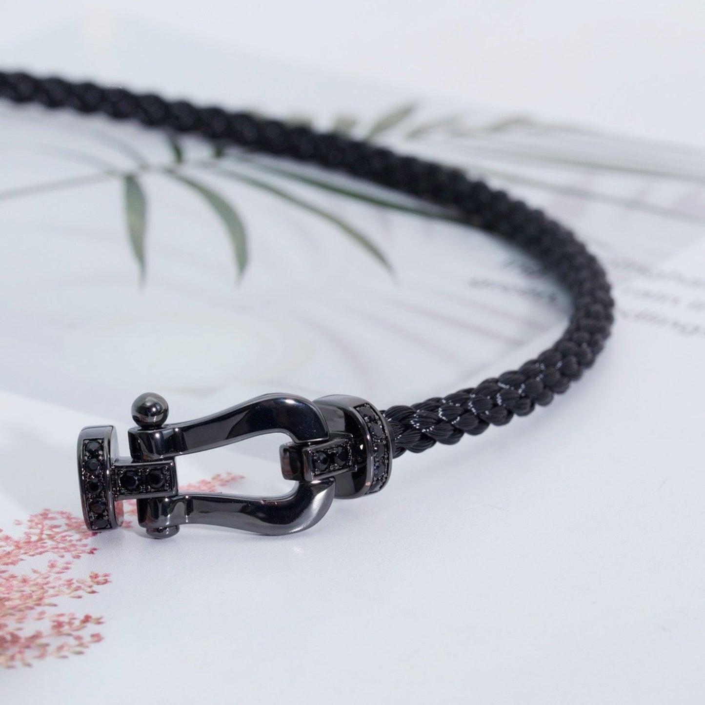 [Clover]FORCE LARGE SERIES HORSESHOE BLACK SAMURAI BRACELET