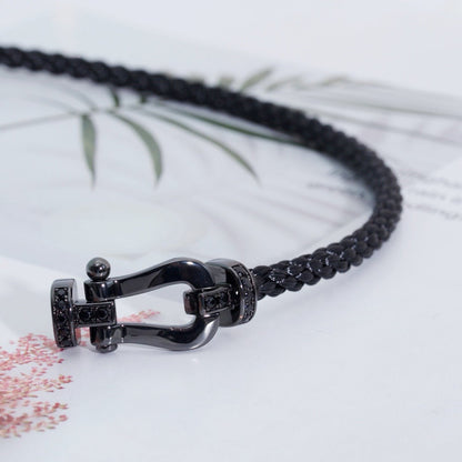 [Clover]FORCE LARGE SERIES HORSESHOE BLACK SAMURAI BRACELET