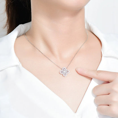 [Clover]LOOP NECKLACE FULL MOTIF DIAMOND 16MM MULTIPLE COLORS